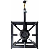 Yek Outdoor Yüksek Isılı Mini Kare Volkan Ocak 23X23CM - Yer Ocağı - Siyah - 20X20