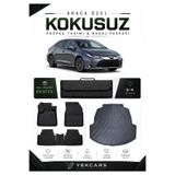 YEKCARS TOYOTA COROLLA 2026 MODEL ARACINIZA ÖZEL 4D KARBONLU KAUÇUK PASPAS TAKIMI VE BAGAJ HAVUZU