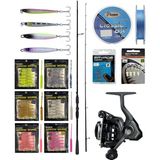 Yekoutdoor Arrow Worm Lrf Seti Okuma Psycho Stick Game 198CM Ex-Fast 0.5-3.5gr 2 Parça Olta Kamışı&okuma Acuador ACU-1000A 3+1bb Olta Makinesi - Standart - Renkli