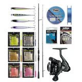 Yekoutdoor Arrow Worm Lrf Seti Okuma Psycho Stick Game 198Cm Ex-Fast 0.5-3.5Gr 2 Parça Olta Kamışı&Okuma Acuador Acu-1000A 3+1Bb Olta Makinesi