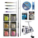 Yekoutdoor Arrow Worm Lrf Seti Okuma Psycho Stick Game 198CM Ex-Fast 0.5-3.5gr 2 Parça Olta Kamışı&okuma ARIA-1000A 1bb Olta Makinesi - Standart - Renkli