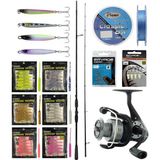 Yekoutdoor Arrow Worm Lrf Seti Okuma Psycho Stick Game 198CM Ex-Fast 0.5-3.5gr 2 Parça Olta Kamışı&okuma Revenger Rv-25 Fd Olta Makinesi - Standart - Renkli