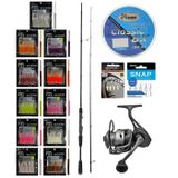Yekoutdoor Fireworm Lrf Seti Okuma Epixor Lrf Ultra Light Game Spin 213Cm 1-8Gr 2 Parça Olta Kamışı&Kendo Azzurro 1000 Olta Makinesi