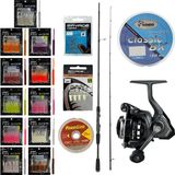 Yekoutdoor Fireworm Lrf Seti Okuma Epixor Lrf Ultra Light Game Spin 213CM 1-8gr 2 Parça Olta Kamışı&okuma Acuador ACU-1000A 3+1bb Olta Makinesi - Standart - Renkli