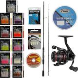Yekoutdoor Fireworm Lrf Seti Okuma Epixor Lrf Ultra Light Game Spin 213CM 1-8gr 2 Parça Olta Kamışı&okuma Ceymar Hd CHD-1000A 7+1bb Olta Makinesi - Standart - Renkli