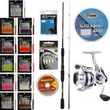 Yekoutdoor Fireworm Lrf Seti Okuma Wave Power 228 cm 2-12 gr Lrf Kamışı&okuma ARIA-1000A 1bb Olta Makinesi - Standart - Renkli
