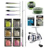 Yekoutdoor Fireworm Lrf Seti Okuma Wave Up Spin 165Cm 3-14Gr 2 Parça Olta Kamışı&Okuma Arıa-1000A Olta Makinesi