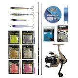 Yekoutdoor Fireworm Lrf Seti Shimano Kamış Fx Xt Spinning Moderate Fast 2,10M 1-11G 2Pc&Okuma Outrax 1000 Sga 1+1Bb Olta Makinesi