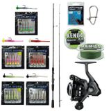 Yekoutdoor Hookworm Lrf Seti Okuma Epixor Ultra Light Game 213Cm 1-8Gr Olta Kamışı&Okuma Acuador Acu-1000A 3+1Bb Olta Makinesi
