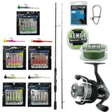 Yekoutdoor Hookworm Lrf Seti Okuma Epixor Ultra Light Game 213CM 1-8gr Olta Kamışı&okuma Revenger Rv-25 Fd Olta Makinesi - Standart - Renkli