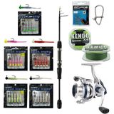 Yekoutdoor Hookworm Lrf Seti Okuma LRF-TELE-706UL 212CM 1-8 gr Lrf Kamışı&okuma ARIA-1000A 1bb Olta Makinesi - Standart - Renkli