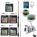 Yekoutdoor Hookworm Lrf Seti Okuma Wave Power 213 cm 0-8 gr Lrf Kamışı&okuma ARIA-1000A 1bb Olta Makinesi - Standart - Renkli