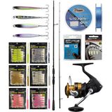 Yekoutdoor Lrf Seti Okuma Psycho Stick Game 198CM Ex-Fast 0.5-3.5gr 2 Parça Olta Kamışı&shimano Makina Fx 1000 Fc - Standart - Renkli