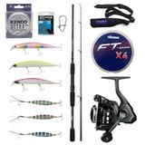 Yekoutdoor Okuma Spin Olta Seti Okuma Wave Power 2,74 Cm 7-30 Gr 2 Parça Spin Kamışı&Okuma Acuador Acu-3000A 3+1Bb Olta Makinesi