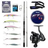 Yekoutdoor Okuma Spin Olta Seti Okuma Wave Power 8'0 2.44 Cm 15-40 Gr 2 Parça Spin Kamışı&Okuma Acuador Acu-3000A 3+1Bb Olta Makinesi