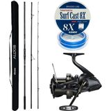 Yekoutdoor Profesyonel Olta Seti Okuma Alijos Surf 435 cm 100+250 gr 3 Parça&shimano Makina Speedmaster 14000 Xtd - Standart - Renkli