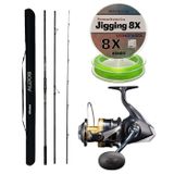 YekOutdoor Profesyonel Olta Seti Okuma Alijos Surf 435 cm 100+250 gr 3 Parça&Shimano Makina Spheros 8000 SW A HG