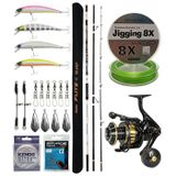 YekOutdoor Profesyonel Olta Seti Okuma Flite+ Super Light Surf 420cm 3 Parça Olta Kamışı&Okuma Tesoro 8000PA Olta Makinesi