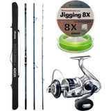Yekoutdoor Profesyonel Olta Seti Okuma Surfliner+ Surf 420CM 3 Parça Olta Kamışı&shimano Makina Saragosa 8000 Sw A Hg - Standart - Renkli