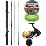 Yekoutdoor Profesyonel Olta Seti Okuma Surfliner+ Surf 420CM 3 Parça Olta Kamışı&shimano Makina Socorro 6000 Sw - Standart - Renkli