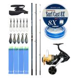 Yekoutdoor Profesyonel Olta Seti Shimano Kamış Alivio Surf T 425 Bx-G 4,25M 225G 3Pc&Shimano Makina Socorro 6000 Sw