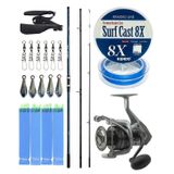 Yekoutdoor Profesyonel Olta Seti Shimano Kamış Alivio Surf T 450 Bx-G 4,50M 225G 3Pc&Okuma Tomcat Tmc-8000 6+1Bb Olta Makinesi