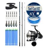 Yekoutdoor Profesyonel Olta Seti Shimano Kamış Alivio Surf T 450 Bx-G 4,50M 225G 3Pc&Savage Gear Sgs8 8000 Fd Olta Makinesi