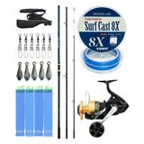 Yekoutdoor Profesyonel Olta Seti Shimano Kamış Alivio Surf T 450 Bx-G 4,50M 225G 3Pc&Shimano Makina Socorro 8000 Sw