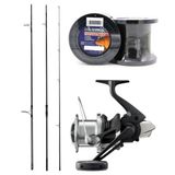YekOutdoor Profesyonel Sazan Seti Shimano TX-1B Carp Intensity 3,66m 12'0" 3,50+lb 3pc&Shimano Beastmaster 14000 Xc Olta