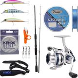 Yekoutdoor Spin Olta Seti Okuma Wave Power 2,74 Cm 7-30 Gr 2 Parça Spin Kamışı&Okuma Arıa-C4000a Olta Makinesi