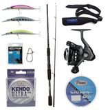 Yekoutdoor Spin Olta Seti Okuma Wave Power 8'0 2.44 cm 15-40 gr 2 Parça Spin Kamışı&okuma Acuador ACU-4000A 3+1bb Olta Makinesi