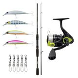 Yekoutdoor Spin Olta Seti Okuma Wave Power 8'0 2.44 Cm 15-40 Gr 2 Parça Spin Kamışı&Okuma Fin Chaser X Fnx-40Ng Blue 1Bb Olta Makinesi
