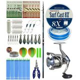 Yekoutdoor Surf Olta Seti Shimano Kamış Alivio Gx Surf Tele 4225 4,20M 250G Kamış&Okuma Safina Pro 8000 Olta Makinesi