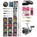 Yekoutdoor Ultra Lrf Seti Okuma Wave Up Spin 229Cm 3-14Gr 2 Parça Olta Kamışı&Okuma Safyre 1000A Olta Makinesi