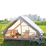 YekOutdoor Yek Outdoor 6 Kişilik 4 Mevsim Pompalı Ve Soba Çıkışlı Şişme Çadır 300x210x200cm Krem