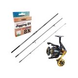 Yekoutdoor Yüksek Kalite Olta Seti Okuma Azores Surf 430Cm 3 Parça Surf Kamışı&Okuma Salina Sa-6000Ha Blue 6+1Bb Olta Makinesi