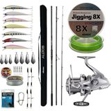 Yekoutdoor Yüksek Performans Okuma Olta Seti Okuma Alijos Surf 435 cm 100+250 gr 3 Parça&shimano Makina Ultegra 14000 Xse - Standart - Renkli