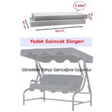Yekta Home İşbir Salıncak Süngeri 3 Kişilik Salıncak Süngeri Yedek Sünger ( 2 Adet )
