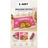 Yelay Home Leke Tutmayan Yıkanabilir 5 Adet Beslenme Örtüsü - Sıra Masa Örtüsü - 01P-Pembe