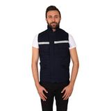 Yelek 7/7 Gabardin %100 Pamuk Kapitoneli Reflektörlü