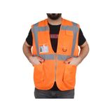 Yelek Ceplı Reflektorlu Turuncu M