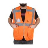 Yelek Ceplı Reflektorlu Turuncu Xxl
