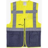 Yelek: Uniwest Raşel Mühendis Yelek F.sarı--Lacivert - 3XL