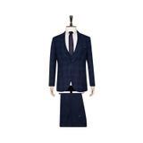 Yelekli Lacivert Slim Fit Takım Elbise