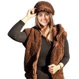 Yelek,Pelüş Sweat, Mont,Pelüş sıcak Tutan Yelek, Yılbaşı Hediyesi (Koyu Kahve)