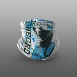 Yeles El Cato Motorcu Buff Maske Outdoor Boyunluk Unisex Bandana - 40 - Beyaz - Mavi