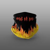 Yeles Ride Or Die Motorcu Buff Maske Outdoor Boyunluk Unisex Bandana - 40 - Siyah - Kırmızı