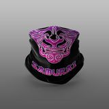 Yeles Samurai Renkli Motorcu Buff Maske Outdoor Boyunluk Unisex Bandana - 40 - Siyah - Pembe