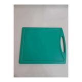 YELKAR PLASTİK EL TUTMALI, OLUKLU POLİETİLEN KESME TAHTASI 32,5X26,5X1 CM, YEŞİL