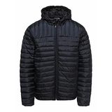 YELLAYBY Erkek Onspaul Quilted Hood Jacket OTW ceket, koyu lacivert, M